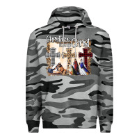 Slate Camo Christmas Begins With Christ Premium Hoodie - Bettercallsaul