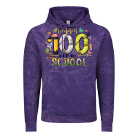 Cloud Purple happy 100 day of school Vintage Hoodie - RacoonDesign