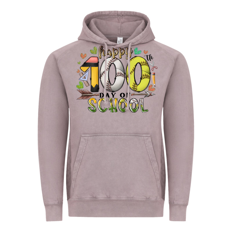 Happy 100 Day Of School Vintage Hoodie by RacoonDesign | Teevron