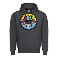 Smoke 100 days of school Zipper Hoodie - MaliasSmallBusiness