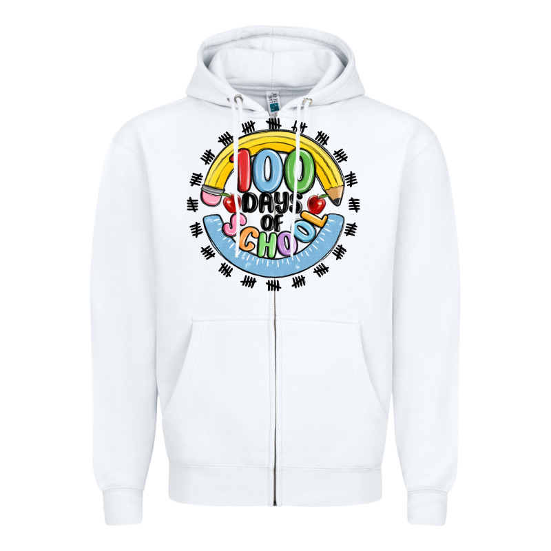 100 Days Of School Zipper Hoodie by MaliasSmallBusiness | Teevron