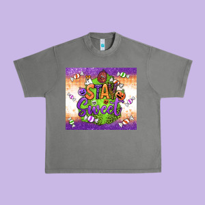 Stay Sweet Urban Heavy Tee Designed By Bundleandbundleshop