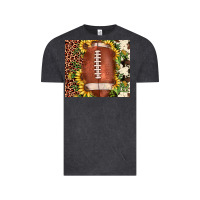 Vintage Black football leopard cowhide sunflower Vintage Tee - JahusDesignShop