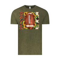 Vintage Olive football leopard cowhide sunflower Vintage Tee - JahusDesignShop