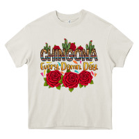 Cream Chingona every damn day Heavy Core Tee - RanaPortraitStore