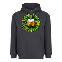 Smoke St. Patricks Sunflower With Beer Heavyweight Hoodie - BundleAndBundleShop