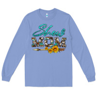 Colony Blue show mom aztec cowhide sunflower and arrow Long Sleeve Tee - Artiststas