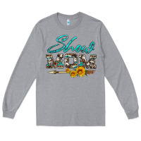 Show Mom Aztec Cowhide Sunflower And Arrow Long Sleeve Tee | Teevron