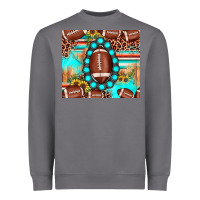 Storm football leopard turquoise gemstone sunflower Heavyweight Sweatshirt - JahusDesignShop