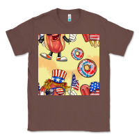 Chestnut patriotic hotdog ice cream donat Classic Tee - BundleAndBundleShop