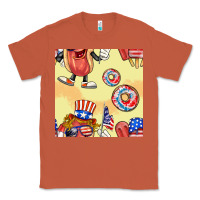 Copper patriotic hotdog ice cream donat Classic Tee - BundleAndBundleShop