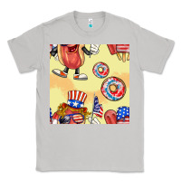 Moon Dust patriotic hotdog ice cream donat Classic Tee - BundleAndBundleShop