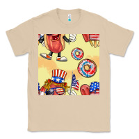 Mushroom patriotic hotdog ice cream donat Classic Tee - BundleAndBundleShop