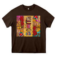 Chocolate Brown Bonita Heavy Core Tee - RanaPortraitStore