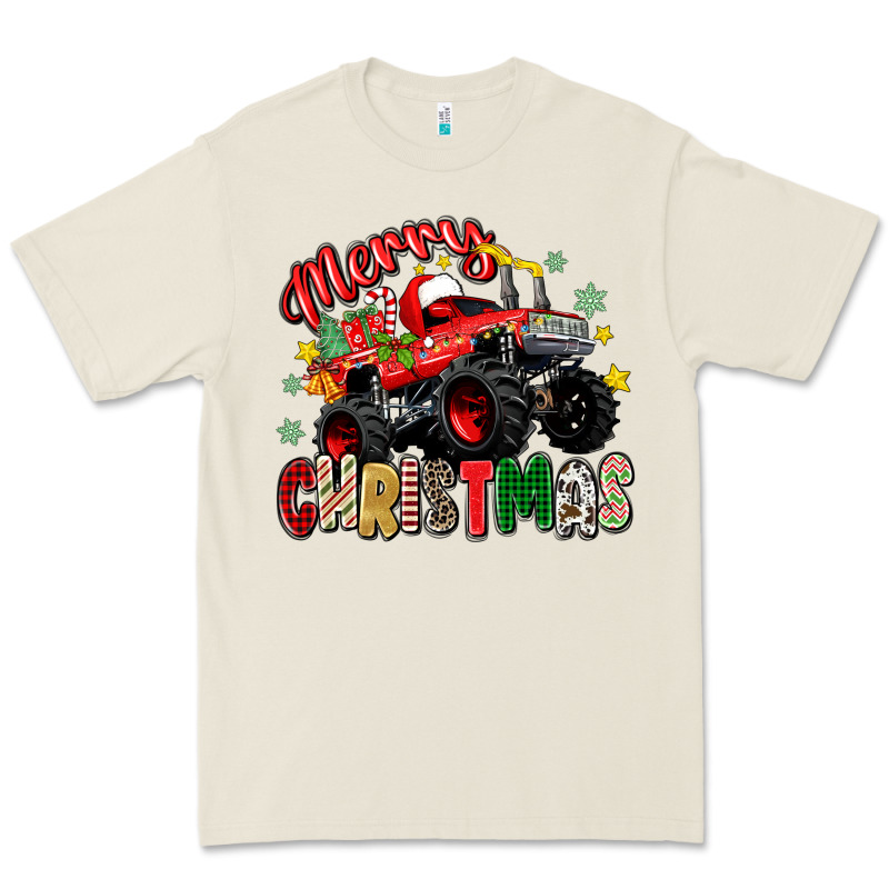 Merry Christmas Truck Premium Tee by Zillion Design Studio | Teevron