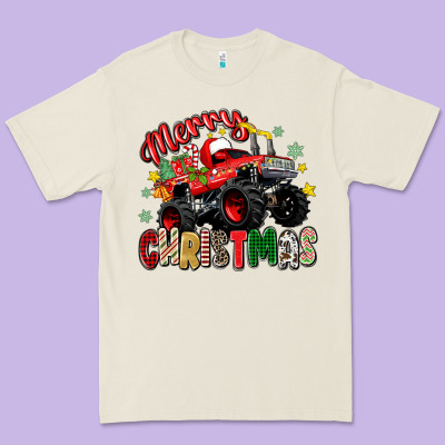 Merry Christmas Truck Premium Tee Designed By Zillion Design Studio