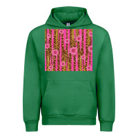 Emerald glitter pink stripe leopard pattern with flowers Urban Hoodie - TumblerDesignByShophia