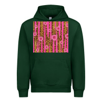 Forest Green glitter pink stripe leopard pattern with flowers Urban Hoodie - TumblerDesignByShophia