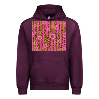 Mauve Wine glitter pink stripe leopard pattern with flowers Urban Hoodie - TumblerDesignByShophia