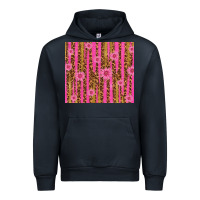 Navy glitter pink stripe leopard pattern with flowers Urban Hoodie - TumblerDesignByShophia