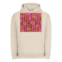 Pigment French Oak glitter pink stripe leopard pattern with flowers Urban Hoodie - TumblerDesignByShophia