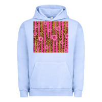 Pigment Grape Ice glitter pink stripe leopard pattern with flowers Urban Hoodie - TumblerDesignByShophia