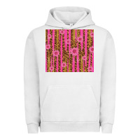 Pigment Lunar Rock glitter pink stripe leopard pattern with flowers Urban Hoodie - TumblerDesignByShophia