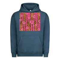 Pigment Midnight Navy glitter pink stripe leopard pattern with flowers Urban Hoodie - TumblerDesignByShophia
