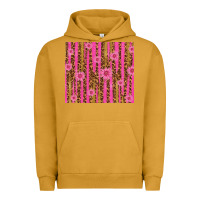 Pigment Peanut Butter glitter pink stripe leopard pattern with flowers Urban Hoodie - TumblerDesignByShophia