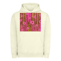 Pigment Pistachio glitter pink stripe leopard pattern with flowers Urban Hoodie - TumblerDesignByShophia