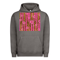 Pigment Tornado glitter pink stripe leopard pattern with flowers Urban Hoodie - TumblerDesignByShophia
