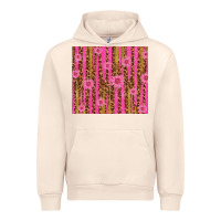 Sandshell glitter pink stripe leopard pattern with flowers Urban Hoodie - TumblerDesignByShophia