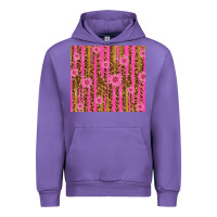 Tulip glitter pink stripe leopard pattern with flowers Urban Hoodie - TumblerDesignByShophia