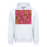 White glitter pink stripe leopard pattern with flowers Urban Hoodie - TumblerDesignByShophia