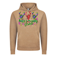 Vintage Coffee happy crawdy gras Vintage Hoodie - RacoonDesign
