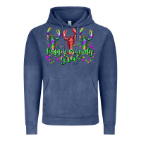 Vintage Denim happy crawdy gras Vintage Hoodie - RacoonDesign