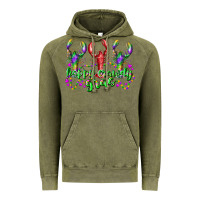 Vintage Olive happy crawdy gras Vintage Hoodie - RacoonDesign