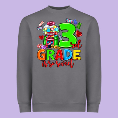 3 Rd Grade Is So Sweet Heavyweight Sweatshirt Designed By Adodesignshop