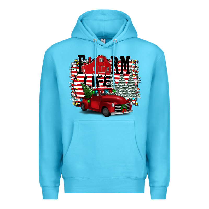 Farm Life Christmas Premium Hoodie by Bettercallsaul | Teevron