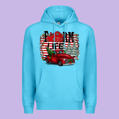 Farm Life Christmas Premium Hoodie Designed By Bettercallsaul