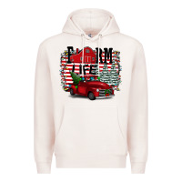 Pale Pink Farm Life Christmas Premium Hoodie - Bettercallsaul
