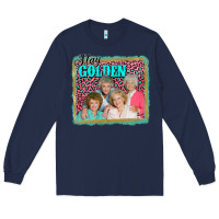 Navy golden girls stay golden Long Sleeve Tee - AdoDesignShop