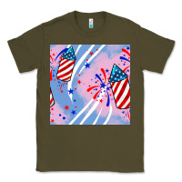 Army Green patriotic fireworks Classic Tee - BundleAndBundleShop