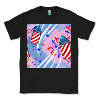Black patriotic fireworks Classic Tee - BundleAndBundleShop