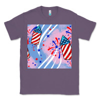 Lavender patriotic fireworks Classic Tee - BundleAndBundleShop