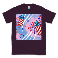 Plum patriotic fireworks Classic Tee - BundleAndBundleShop