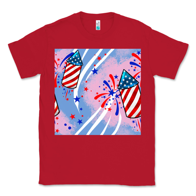 Patriotic Fireworks Classic Tee by BundleAndBundleShop | Teevron