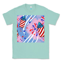 Seafoam patriotic fireworks Classic Tee - BundleAndBundleShop