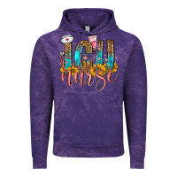 Cloud Purple icu nurse Vintage Hoodie - FaDigitalArtStudio