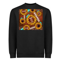 Black football leopard sunflower Heavyweight Sweatshirt - JahusDesignShop
